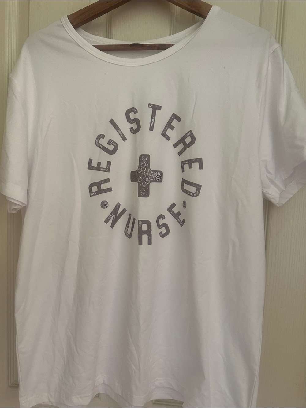 White "Registered Nurse" Graphic Tee